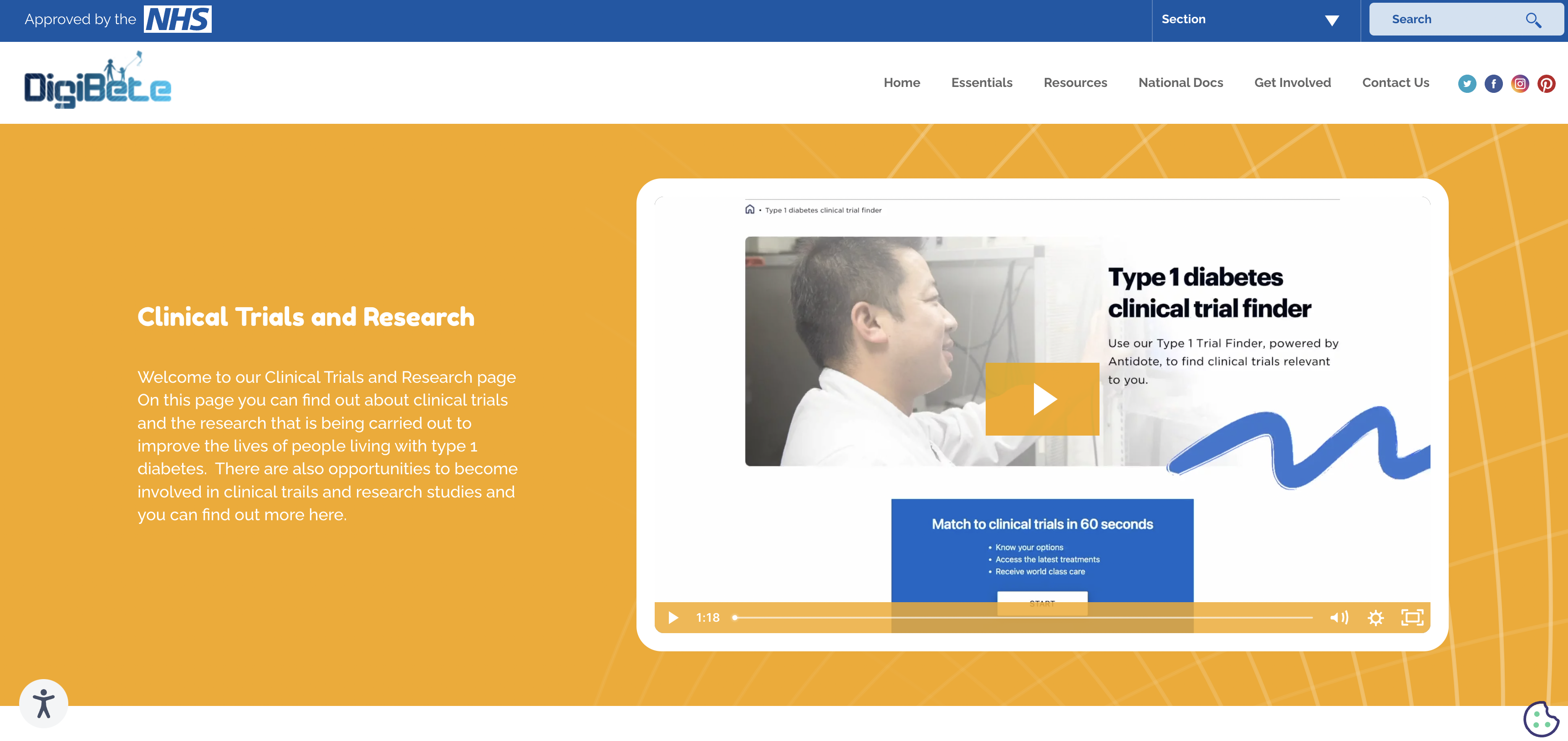 Clinical Trials Finder Launches on DigiBete