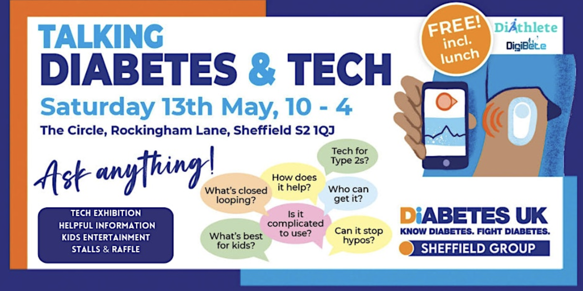 Diabetes UK’s Talking Diabetes and Tech event in Sheffield - This Saturday
